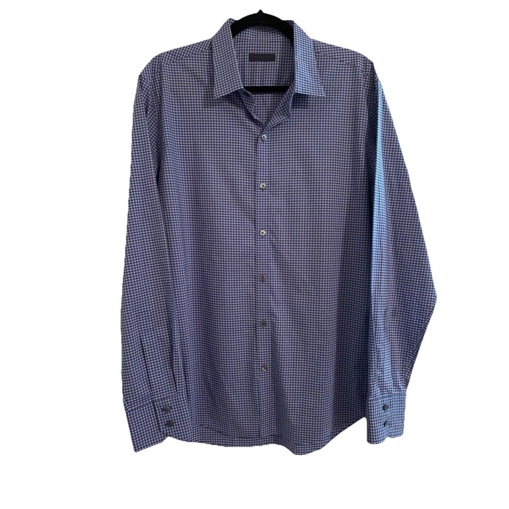 Zachary Prell Dress Shirt Mens Large L Button Up Long Sleeve